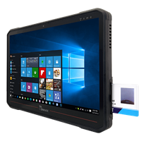 14" Rugged tablet met Intel I5 en geïntegreerde smart card lezer